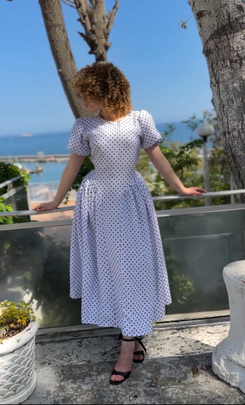 ROBE POLK DOTS